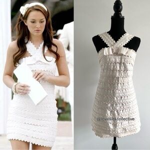 EXTREMELY RARE ASO Blair Waldorf Gossip Girl Marc Jacob Joelle Scallop Bow Dress